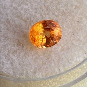 Beautiful 1.1ct Padparadscha Sapphire Orange Loose Gemstone Faceted Oval